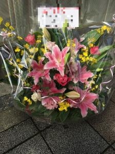 台東区　三ノ輪へ　御開店の御祝に　御祝のアレンジメント花をお届けいたしました♪｜「ふじフラワー」　（東京都台東区の花キューピット加盟店 花屋）のブログ