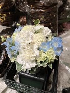 御供のアレンジメント花を台東区西浅草へお届けいたしました。｜「ふじフラワー」　（東京都台東区の花キューピット加盟店 花屋）のブログ