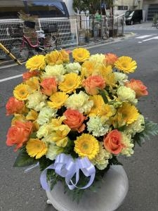 御供のアレンジメント花を台東区三筋へお届けいたしました。｜「ふじフラワー」　（東京都台東区の花キューピット加盟店 花屋）のブログ