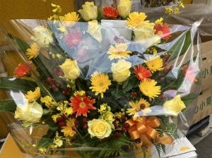 台東区浅草橋へ　御開店の御祝のアレンジメント花を配達いたしました♪｜「ふじフラワー」　（東京都台東区の花キューピット加盟店 花屋）のブログ