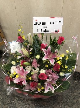 台東区浅草橋へ　御祝のアレンジメント花をお届けいたしました♪｜「ふじフラワー」　（東京都台東区の花キューピット加盟店 花屋）のブログ