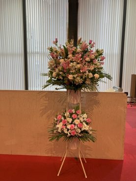 浅草公会堂さまへ　スタンド花を配達いたしました♪|「ふじフラワー」　（東京都台東区の花屋）のブログ