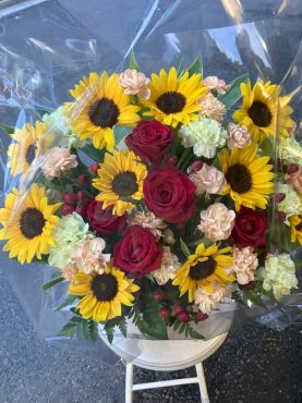 台東区　上野へ　お祝いのアレンジメント花を配達いたしました♪|「ふじフラワー」　（東京都台東区の花屋）のブログ