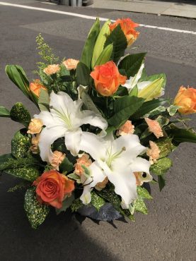 台東区　浅草へ　お祝いのアレンジメント花を配達いたしました♪｜「ふじフラワー」　（東京都台東区の花キューピット加盟店 花屋）のブログ